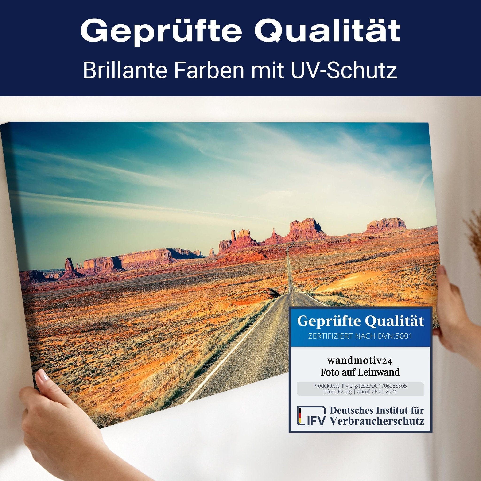 Leinwandbild Highway Monument Valley M0457 kaufen - Bild 4