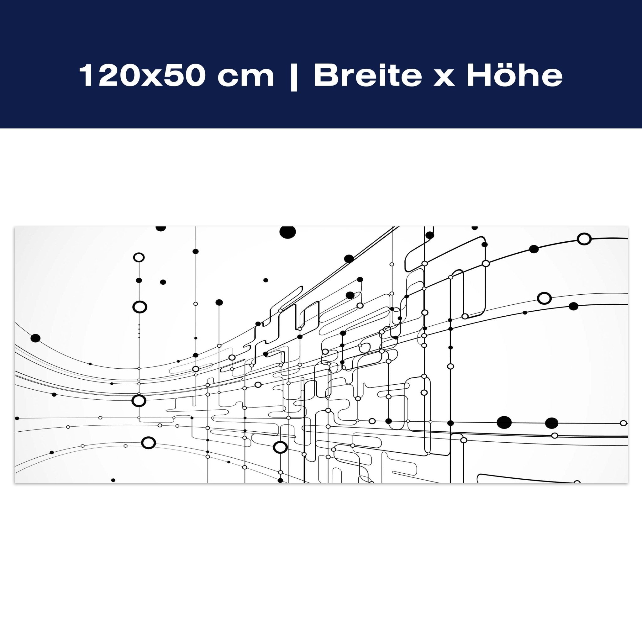 Leinwandbild Abstrakte Verbindungen M0463