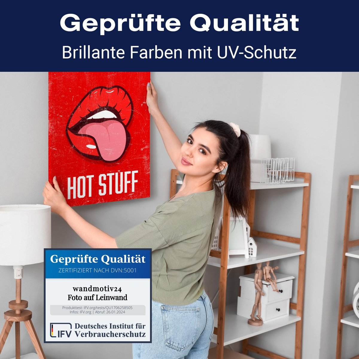 Leinwandbild Spruch, Hot Stuff M0537 kaufen - Bild 4