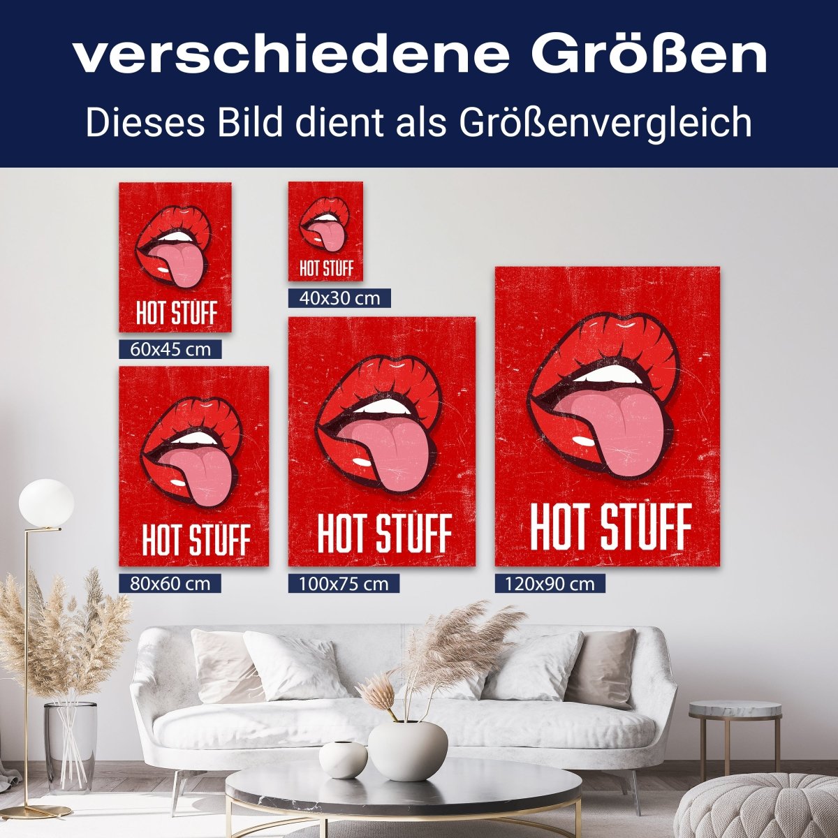 Leinwandbild Spruch, Hot Stuff M0537 kaufen - Bild 8