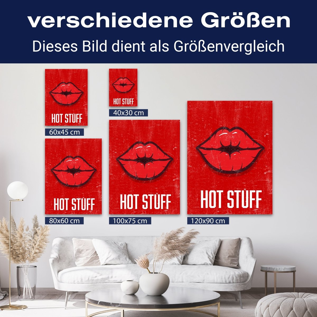 Leinwandbild Spruch, Hot Stuff M0538 kaufen - Bild 8