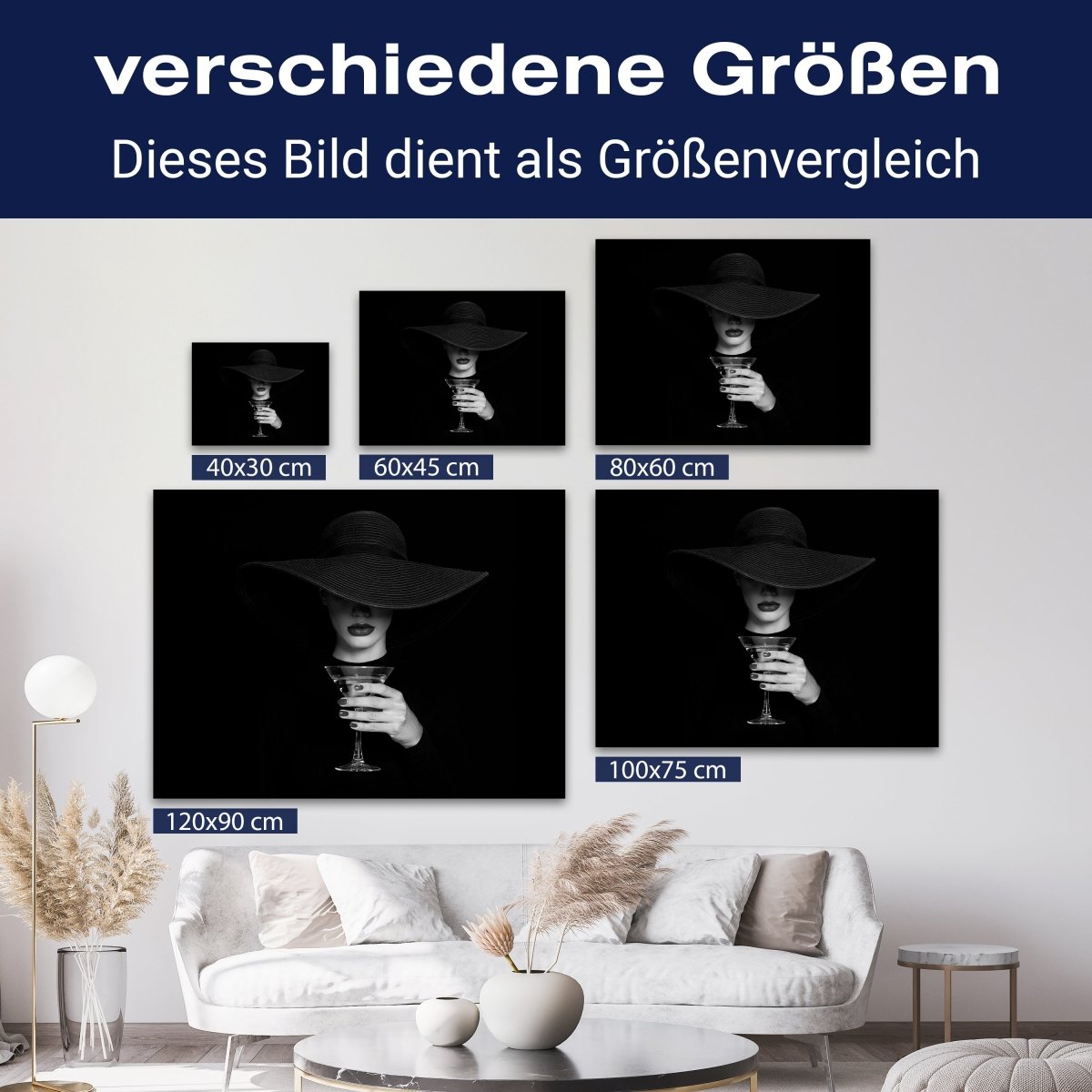 Leinwandbild Models, Schwarz-Weiß M0544 kaufen - Bild 8