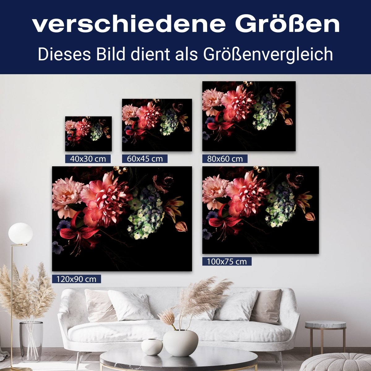 Leinwandbild Vintage, Blumen M0548 kaufen - Bild 8