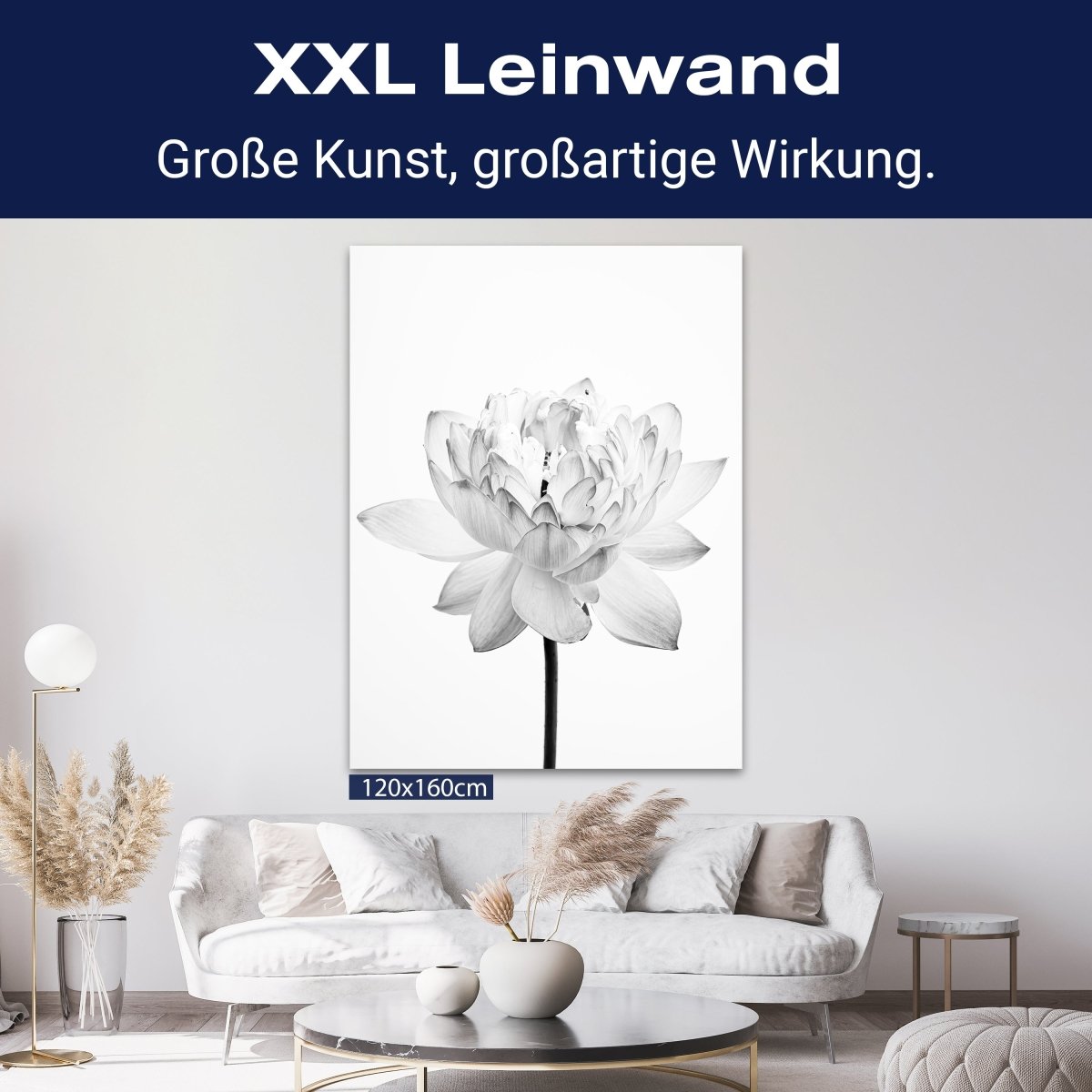 Leinwandbild Schwarz-Weiß, Blumen M0561 kaufen - Bild 9