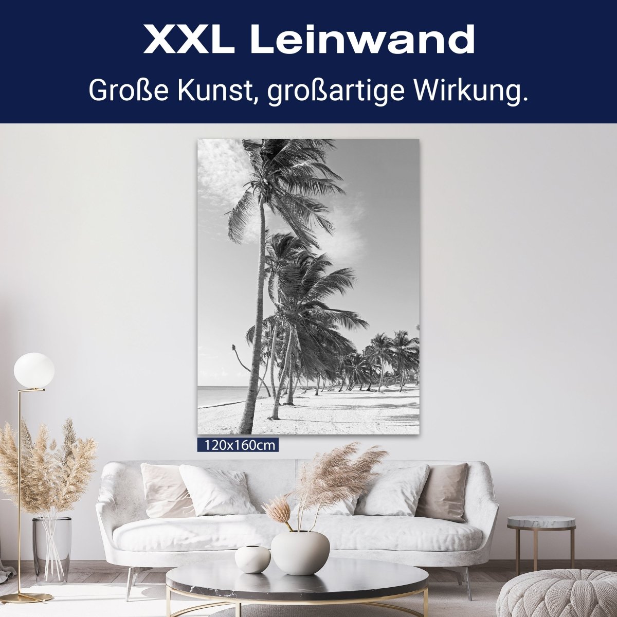 Leinwandbild Schwarz-Weiß, Strand M0567 kaufen - Bild 9