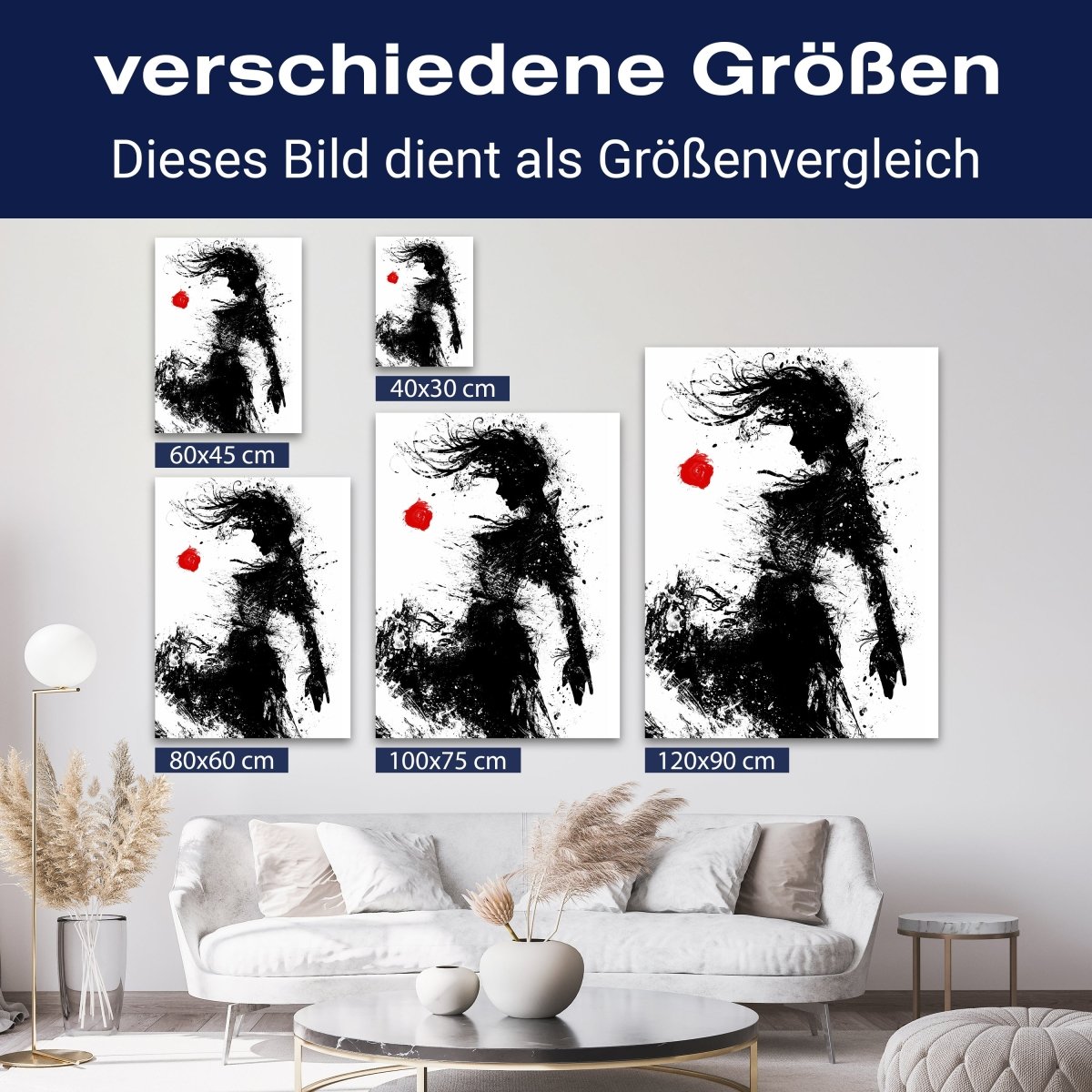 Leinwandbild Kunst, Frau M0568 kaufen - Bild 8