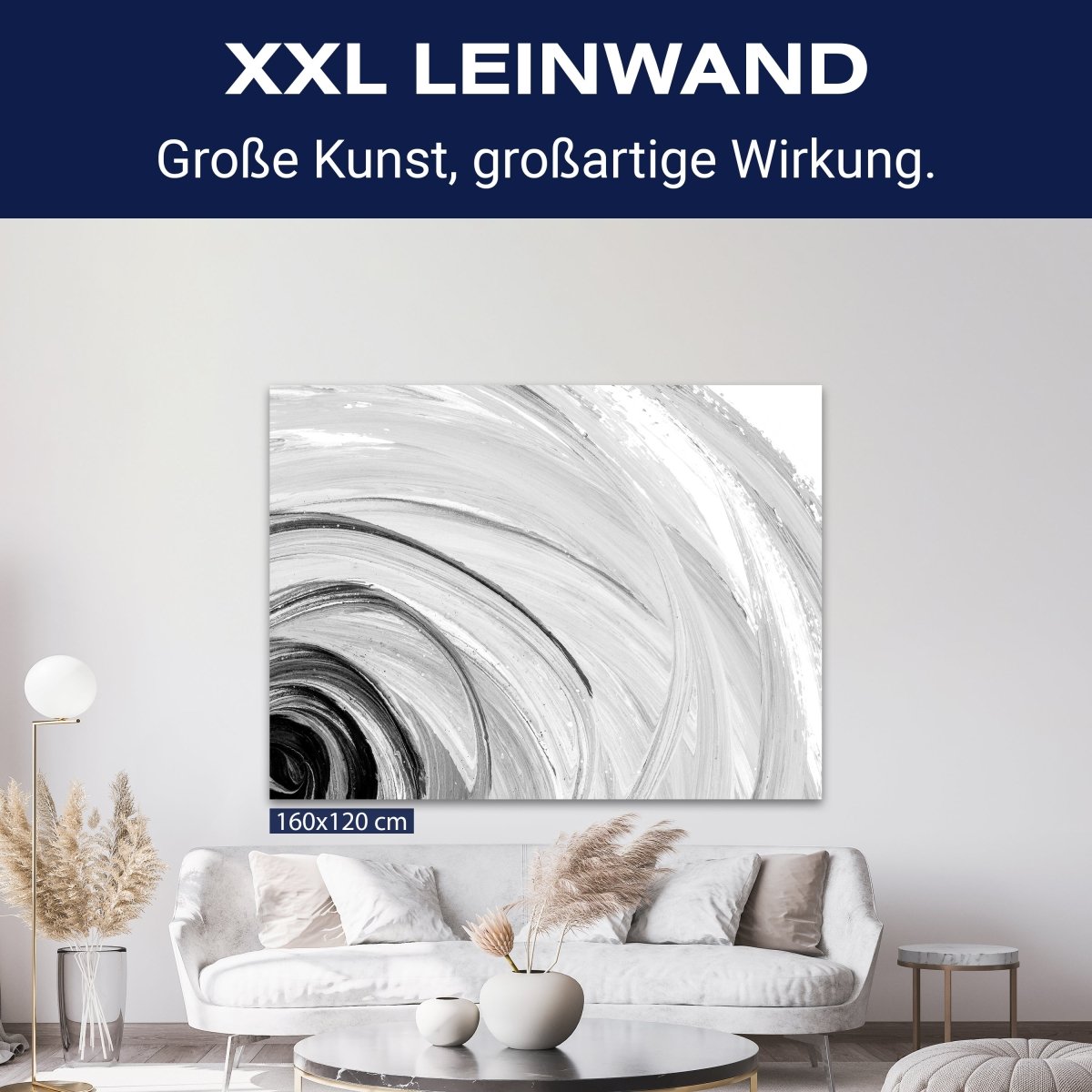 Leinwandbild Kunst, Schwarz-Weiß M0570 kaufen - Bild 9