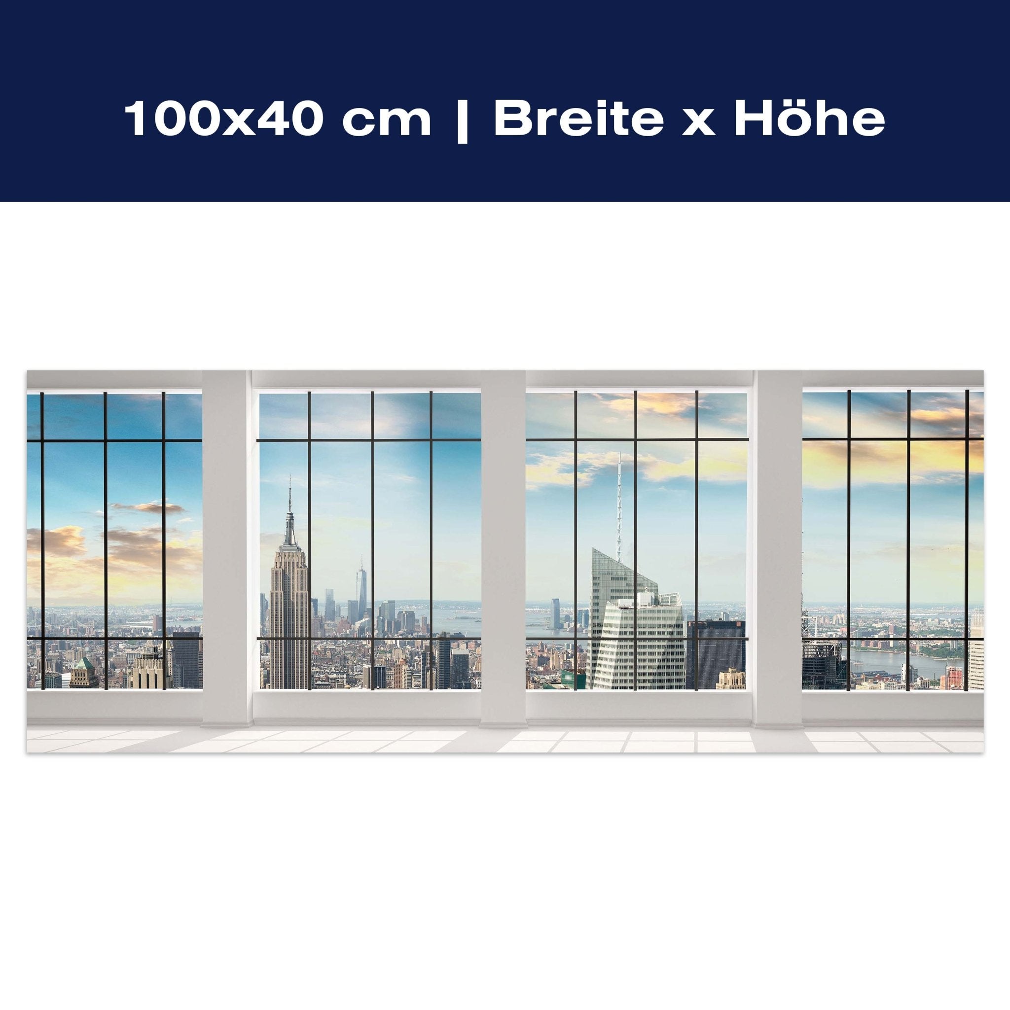 Leinwandbild Manhattan Blick von einem leeren Büro M0573