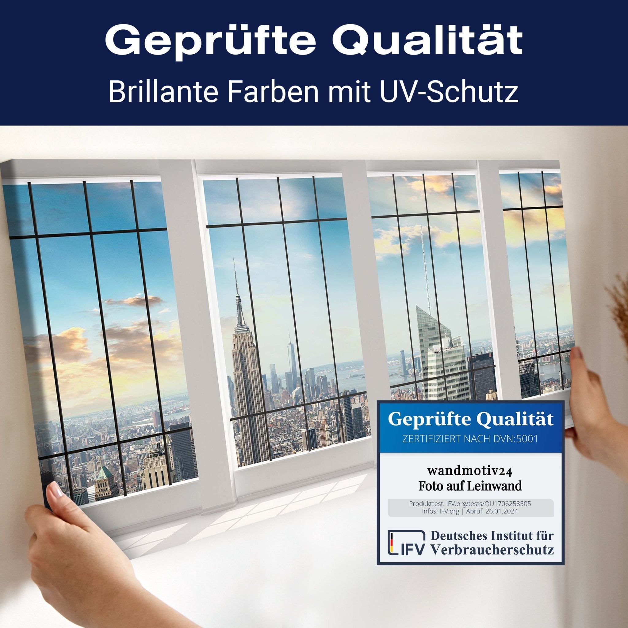 Leinwandbild Manhattan Blick von einem leeren Büro M0573 kaufen - Bild 4