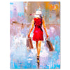 Leinwandbild Malerei, Frau, Shopping M0592