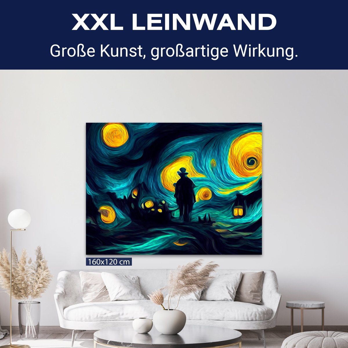 Leinwandbild Malerei, Nacht, Himmel, Mann M0594 kaufen - Bild 9