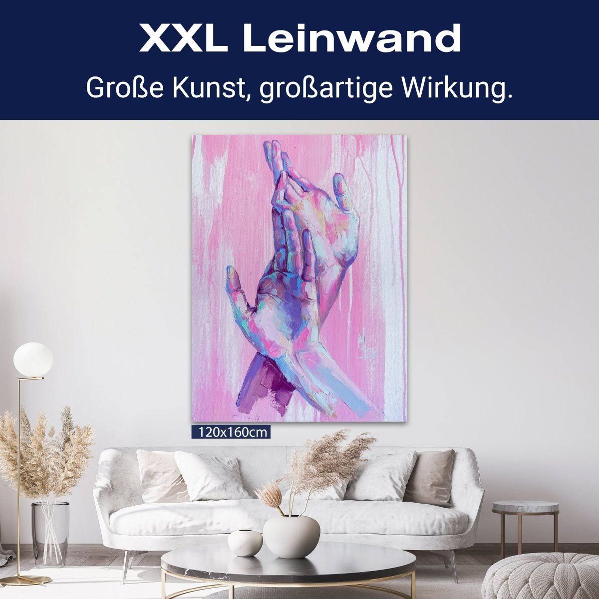 Leinwandbild Malerei, Hände, Hochformat M0595 kaufen - Bild 9