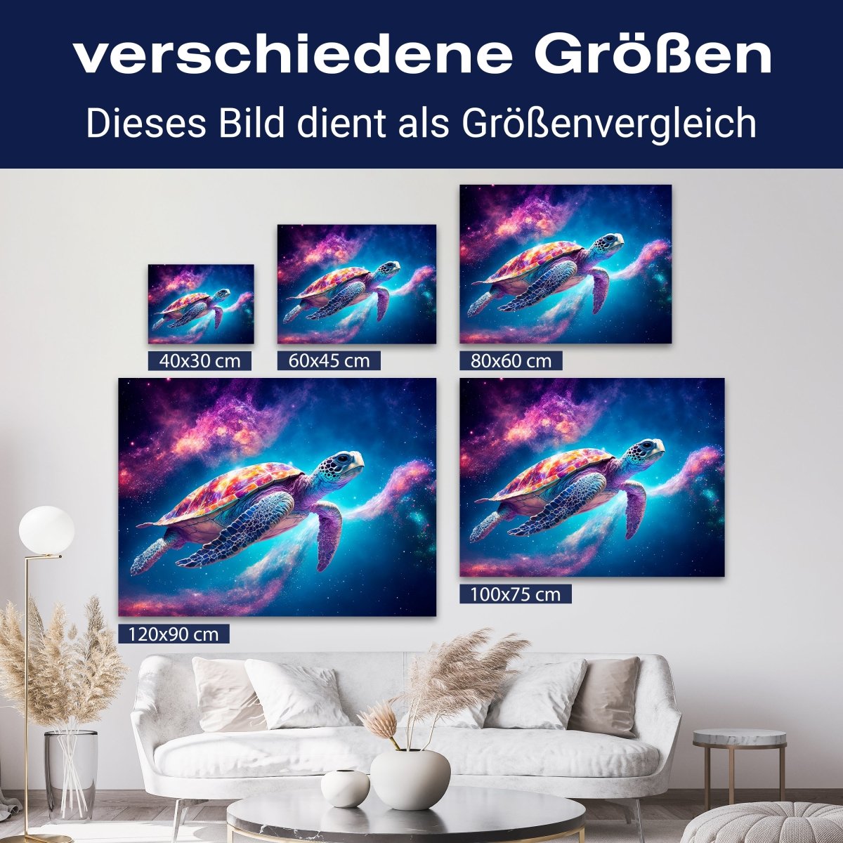 Leinwandbild Fantasy, Schildkröte, Querformat M0603 kaufen - Bild 8