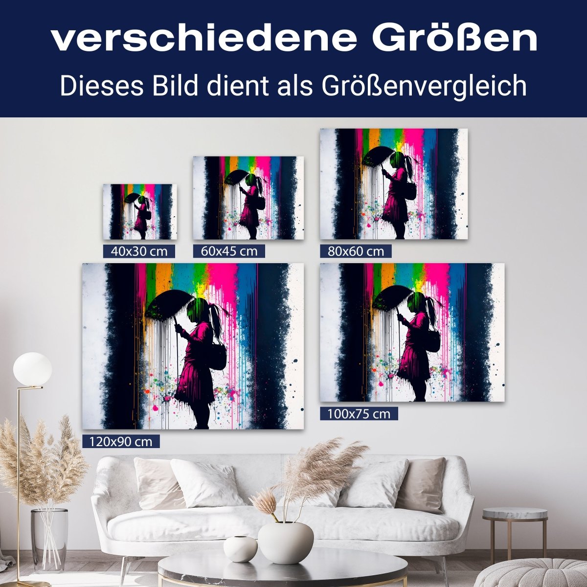 Leinwandbild Digital Art, Mädchen, Querformat M0607 kaufen - Bild 8