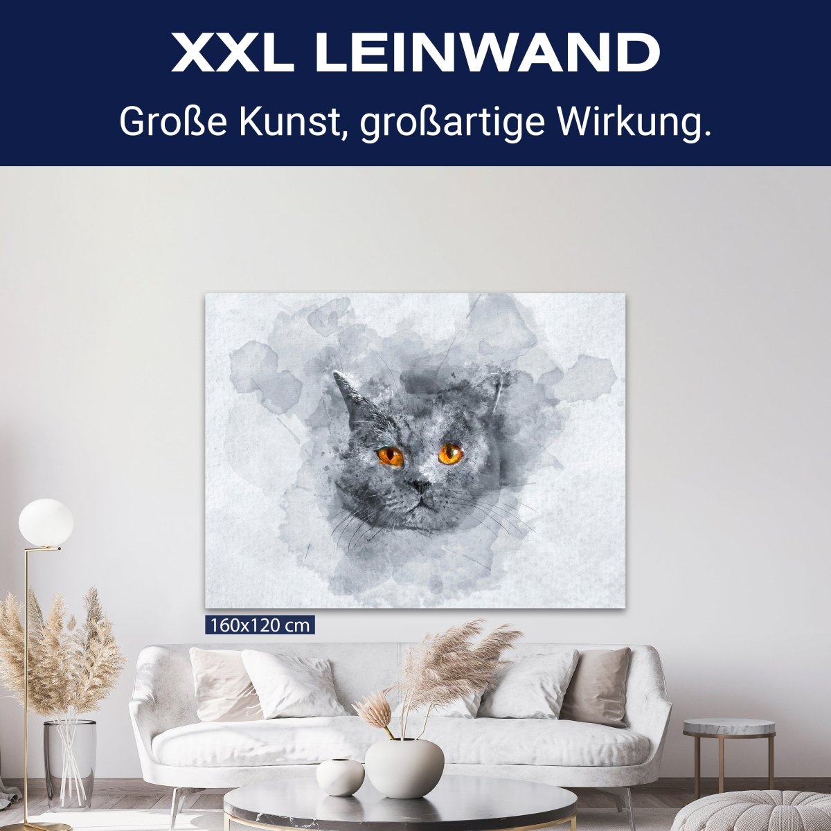 Leinwandbild Malerei, Katze, Querformat M0614 kaufen - Bild 9