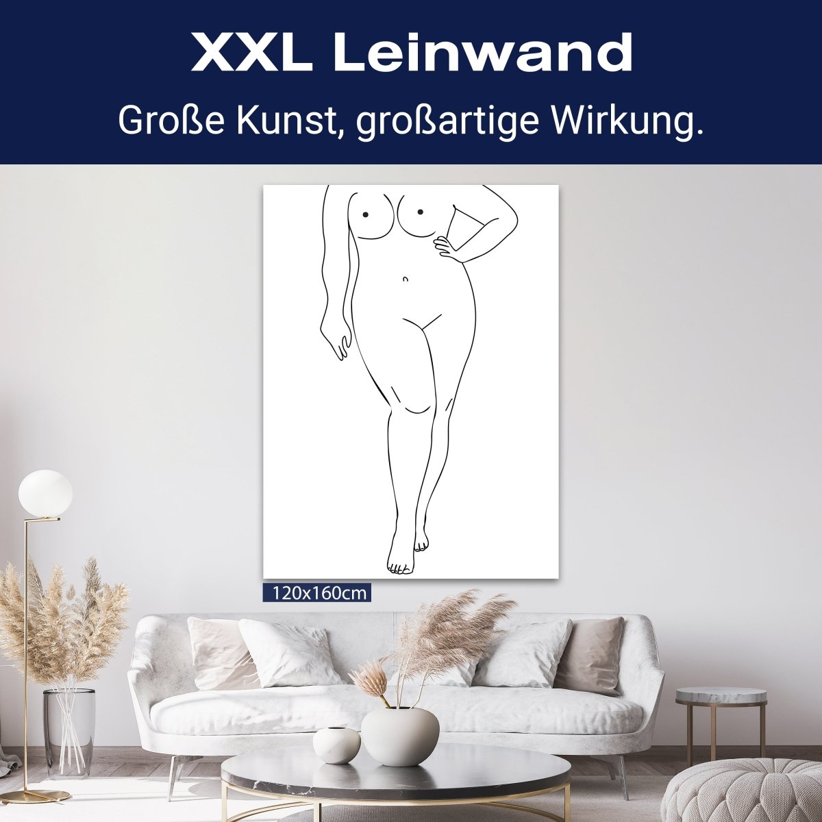 Leinwandbild Minimalismus, Frau, Hochformat M0647 kaufen - Bild 9