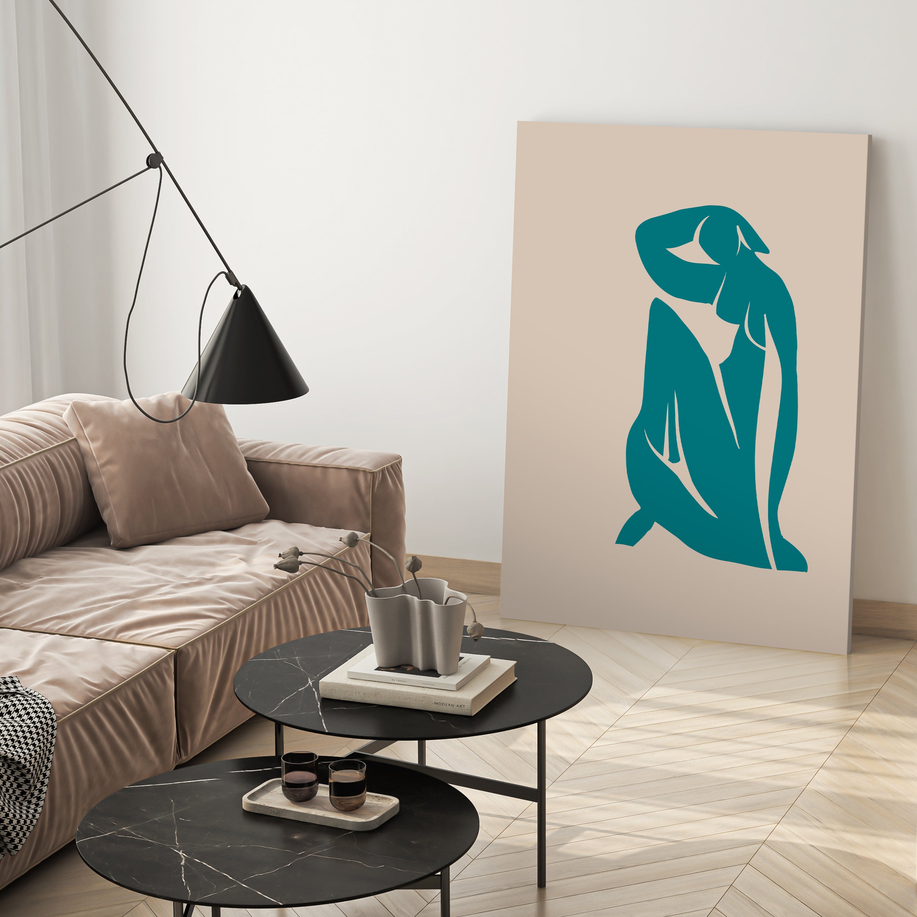 Leinwandbild Minimalismus, Frau, Hochformat M0655 kaufen - Bild 3