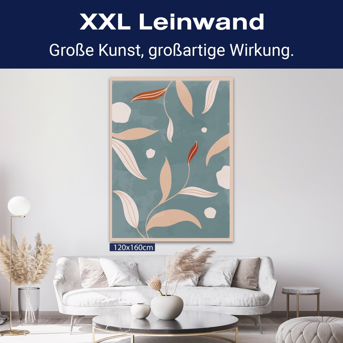 Leinwandbild Minimalismus, Blätter, Hochformat M0658 kaufen - Bild 9