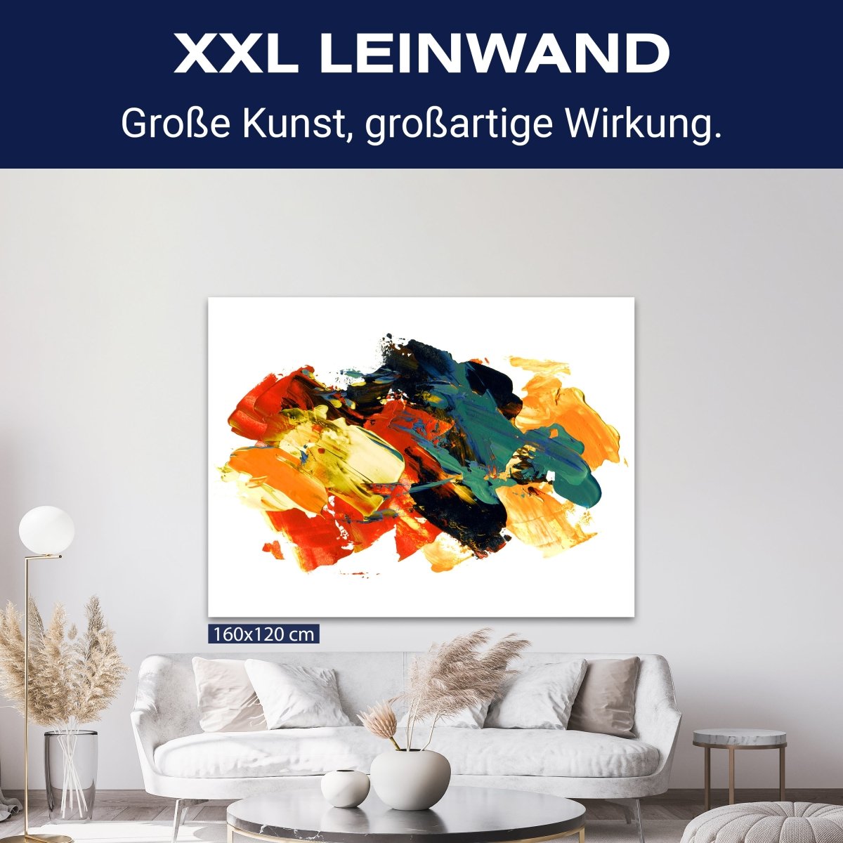 Leinwandbild Malerei, Abstrakt, Querformat M0678 kaufen - Bild 9