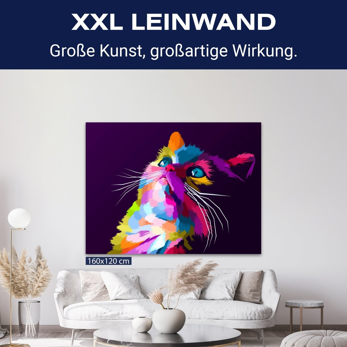 Leinwandbild Digital Art, Katze, Querformat M0680 kaufen - Bild 9