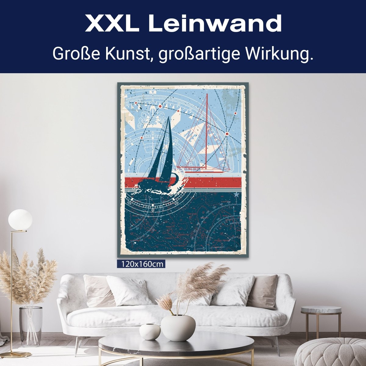 Leinwandbild Maritim, Segelschiff, Hochformat M0684 kaufen - Bild 9