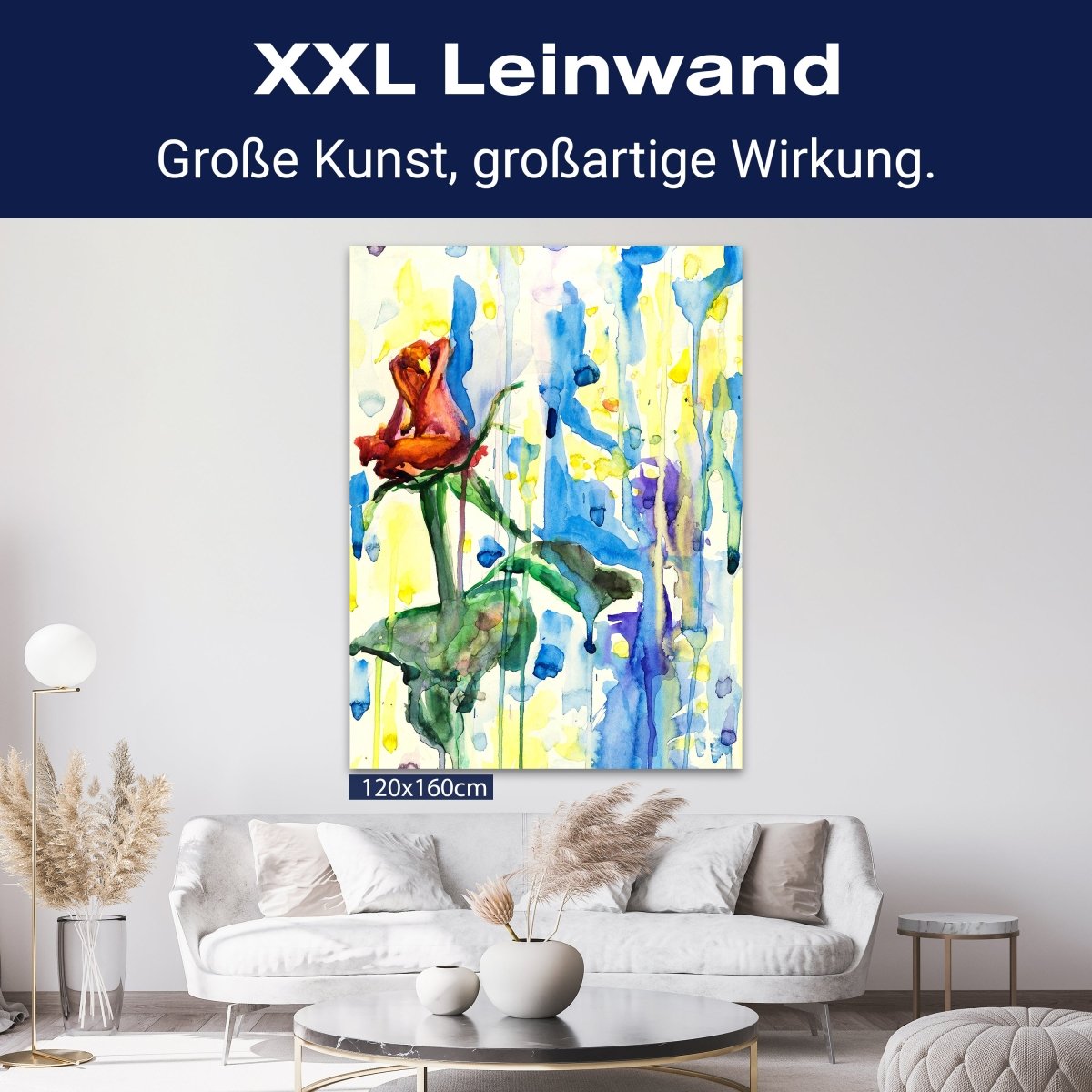 Leinwandbild Malerei, Blumen, Hochformat M0685 kaufen - Bild 9