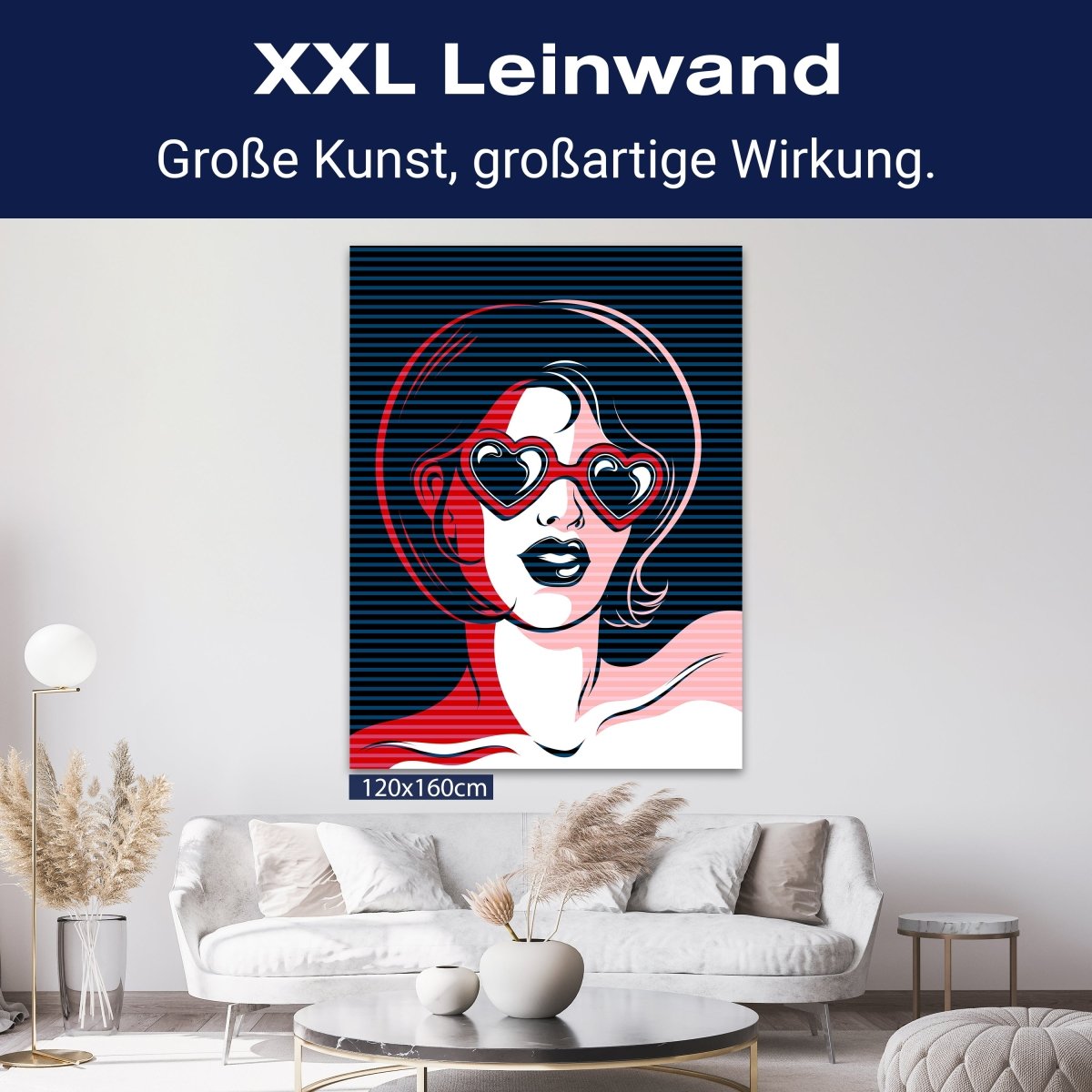 Leinwandbild Pop Art, Frau, Hochformat M0689 kaufen - Bild 9