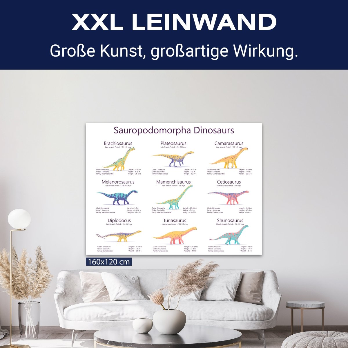 Leinwandbild Tiere, Dinosaurier, Querformat M0690 kaufen - Bild 9