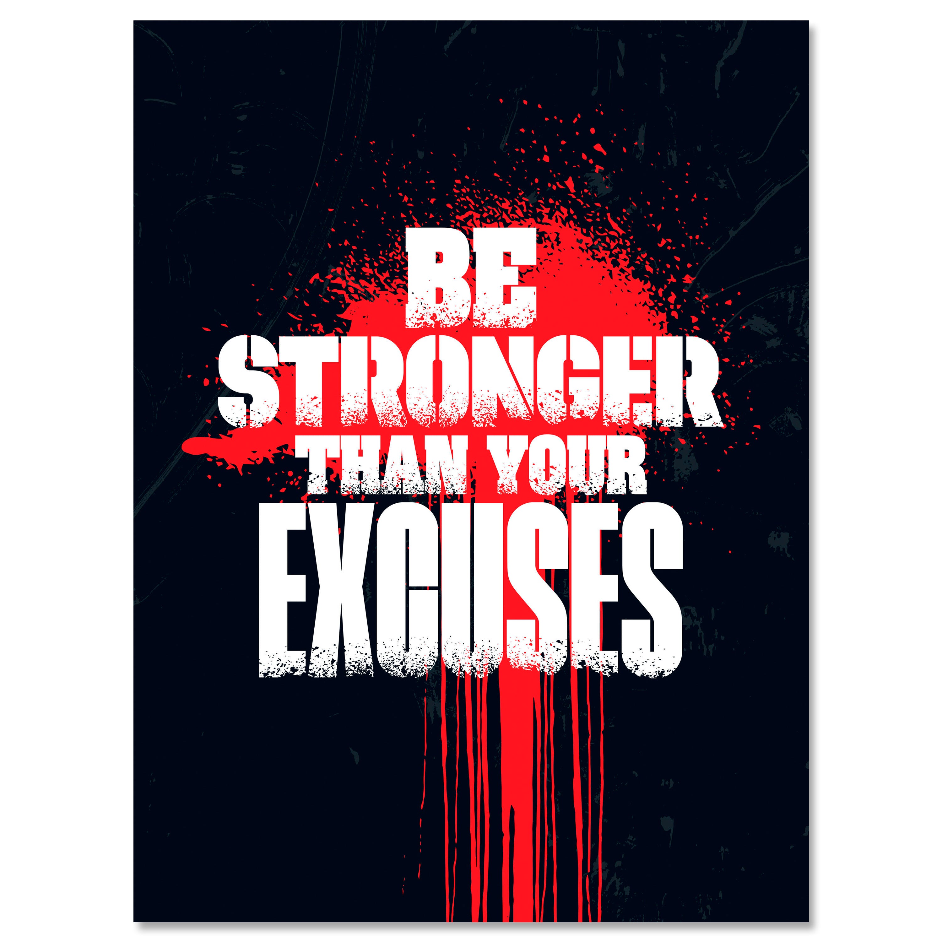 Leinwandbild Spruch, Be Stronger, Hochformat M0695 kaufen - Bild 1