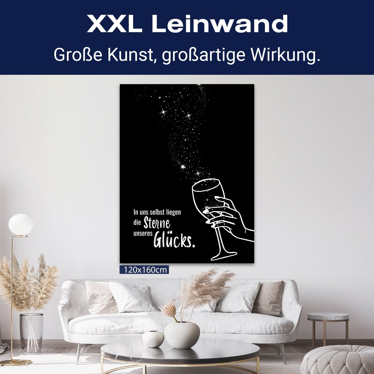 Leinwandbild Spruch, Sterne, Hochformat M0696 kaufen - Bild 9