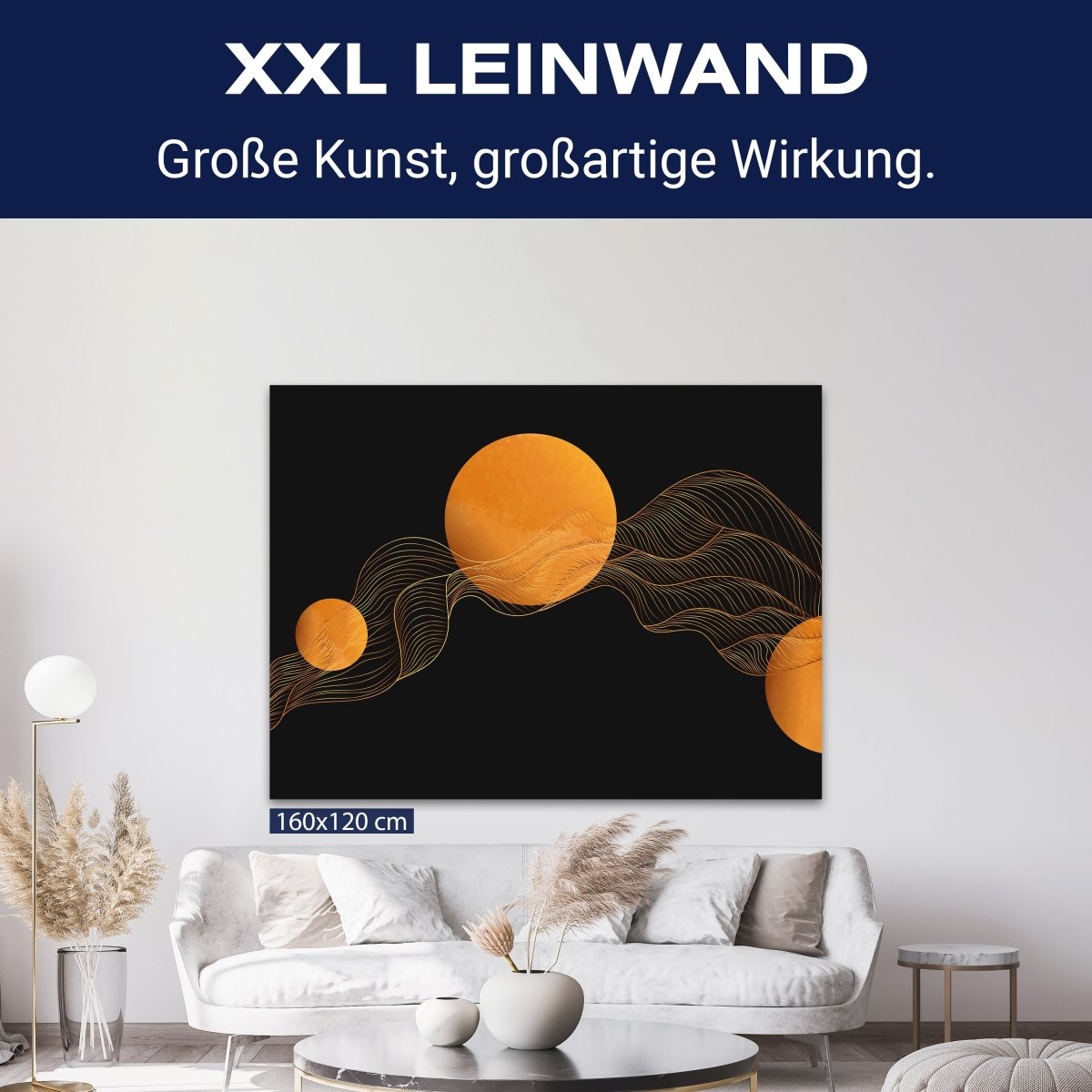 Leinwandbild Minimalismus, Mond, Abstrakt, Querformat M0702 kaufen - Bild 9