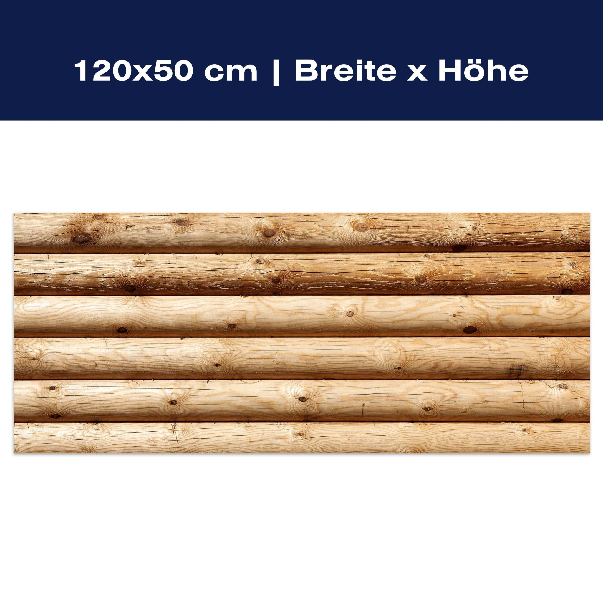 Leinwandbild Rustik Holzwand M0704