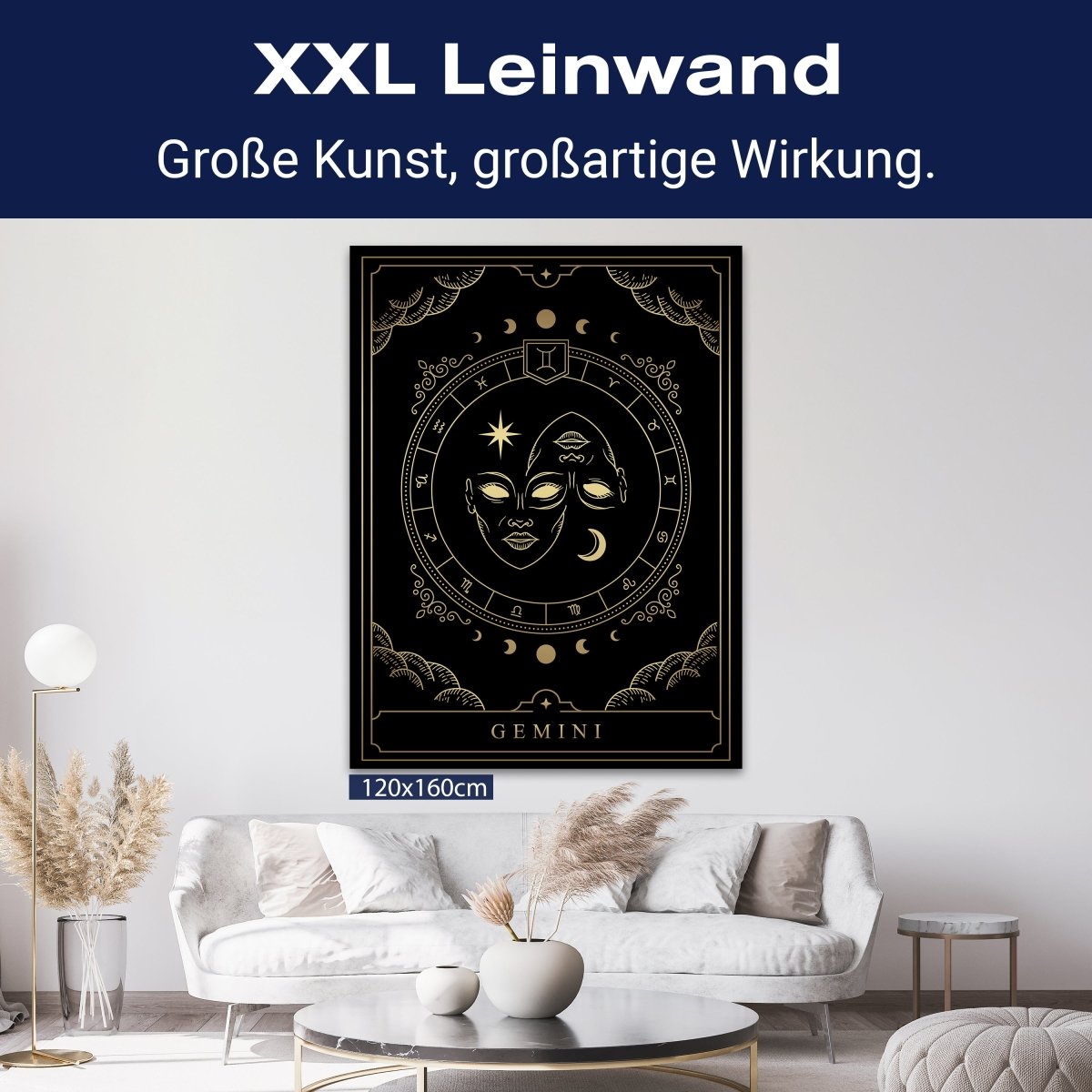 Leinwandbild Sternzeichen, Zwilling, Hochformat M0708 kaufen - Bild 9