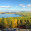 Küchenrückwand Herbstlandschaft mit Bergen und See M0717