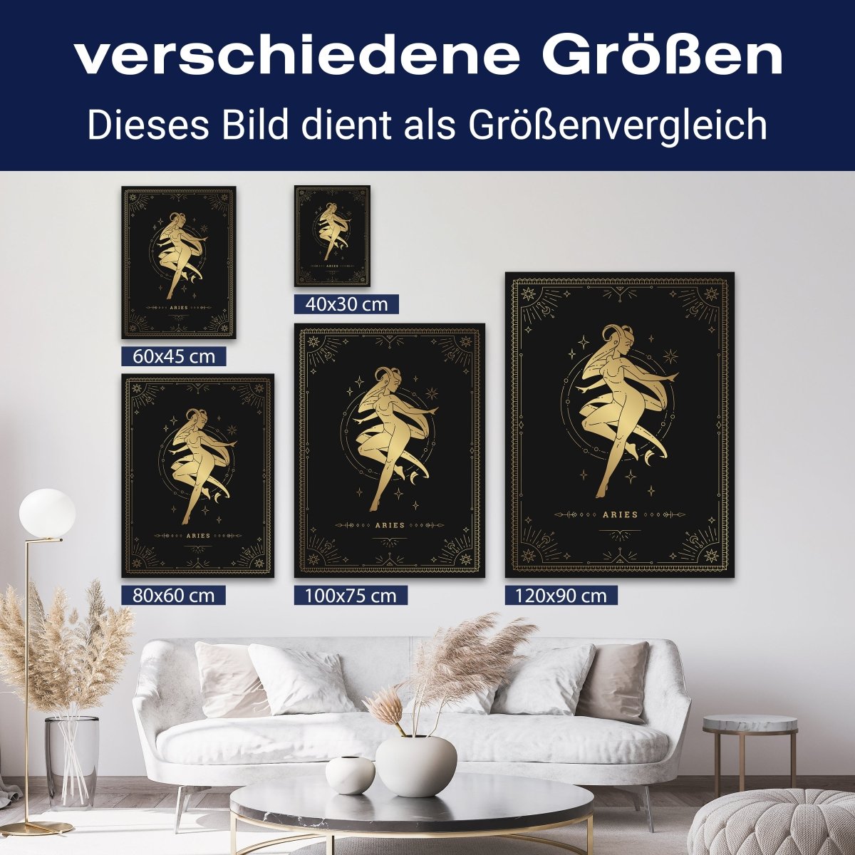 Leinwandbild Sternzeichen, Widder, Hochformat M0719 kaufen - Bild 8