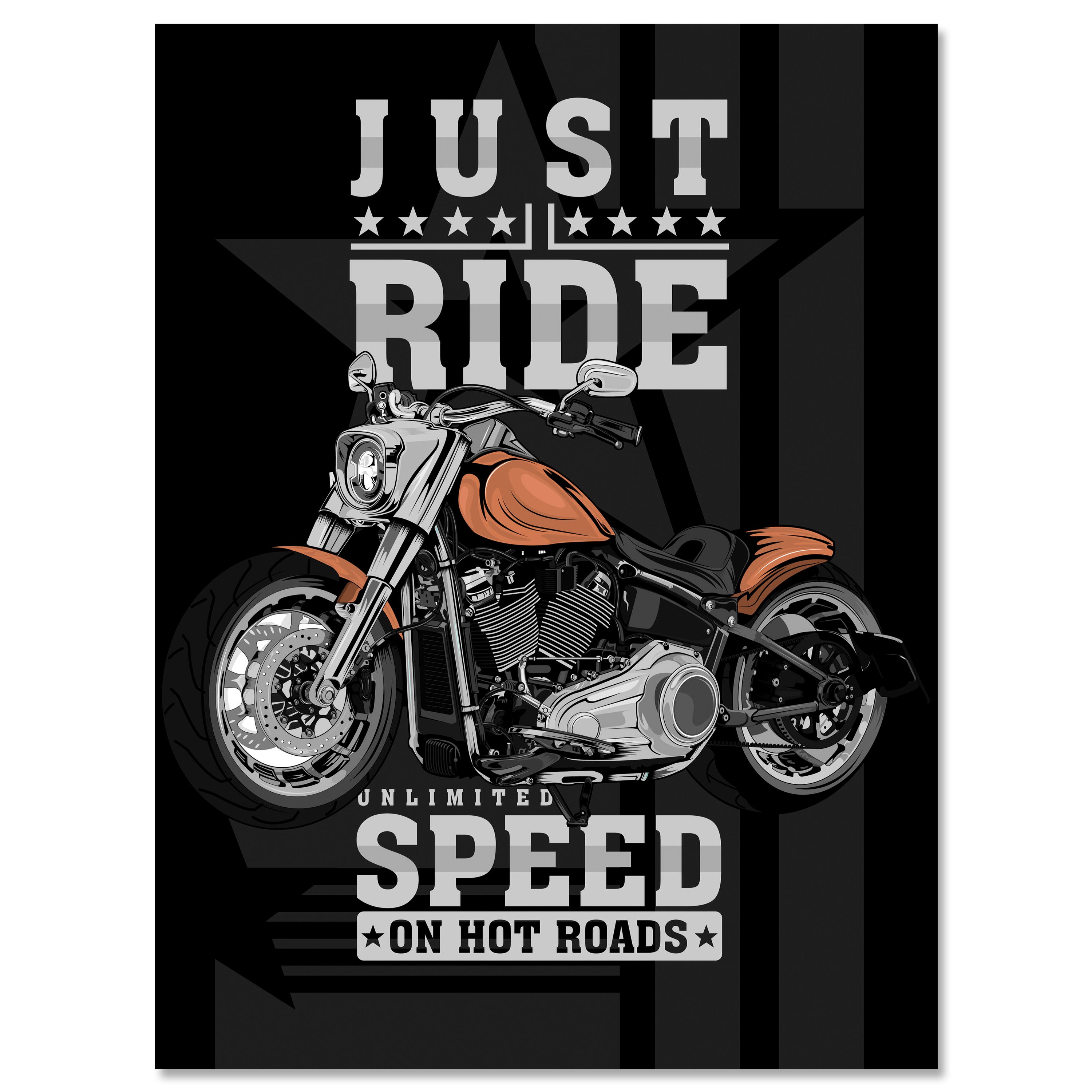 Leinwandbild Sport, Motorrad, Spruch, Hochformat M0734 kaufen - Bild 1