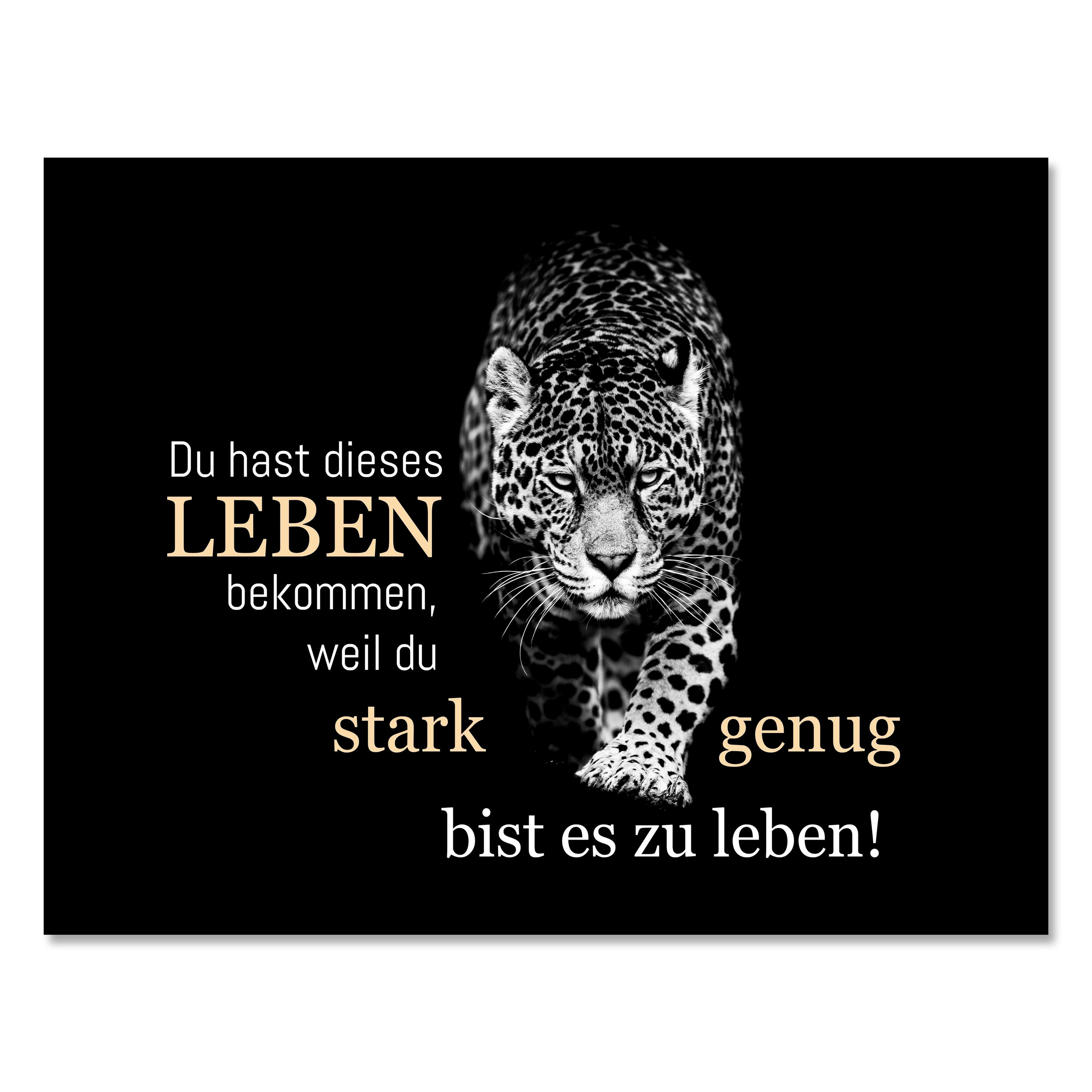 Leinwandbild Spruch Dieses Leben M0736 kaufen - Bild 1