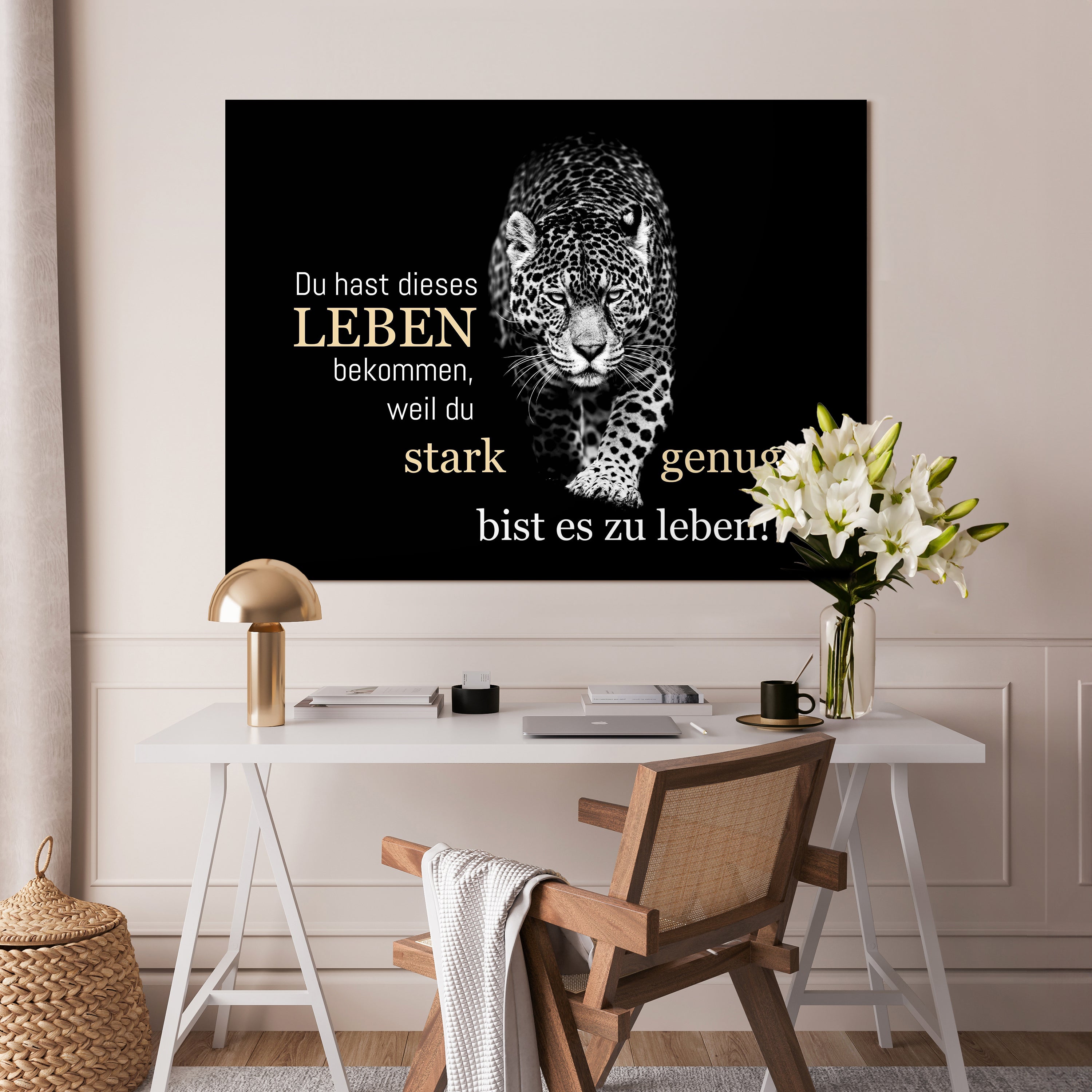 Leinwandbild Spruch Dieses Leben M0736 kaufen - Bild 2