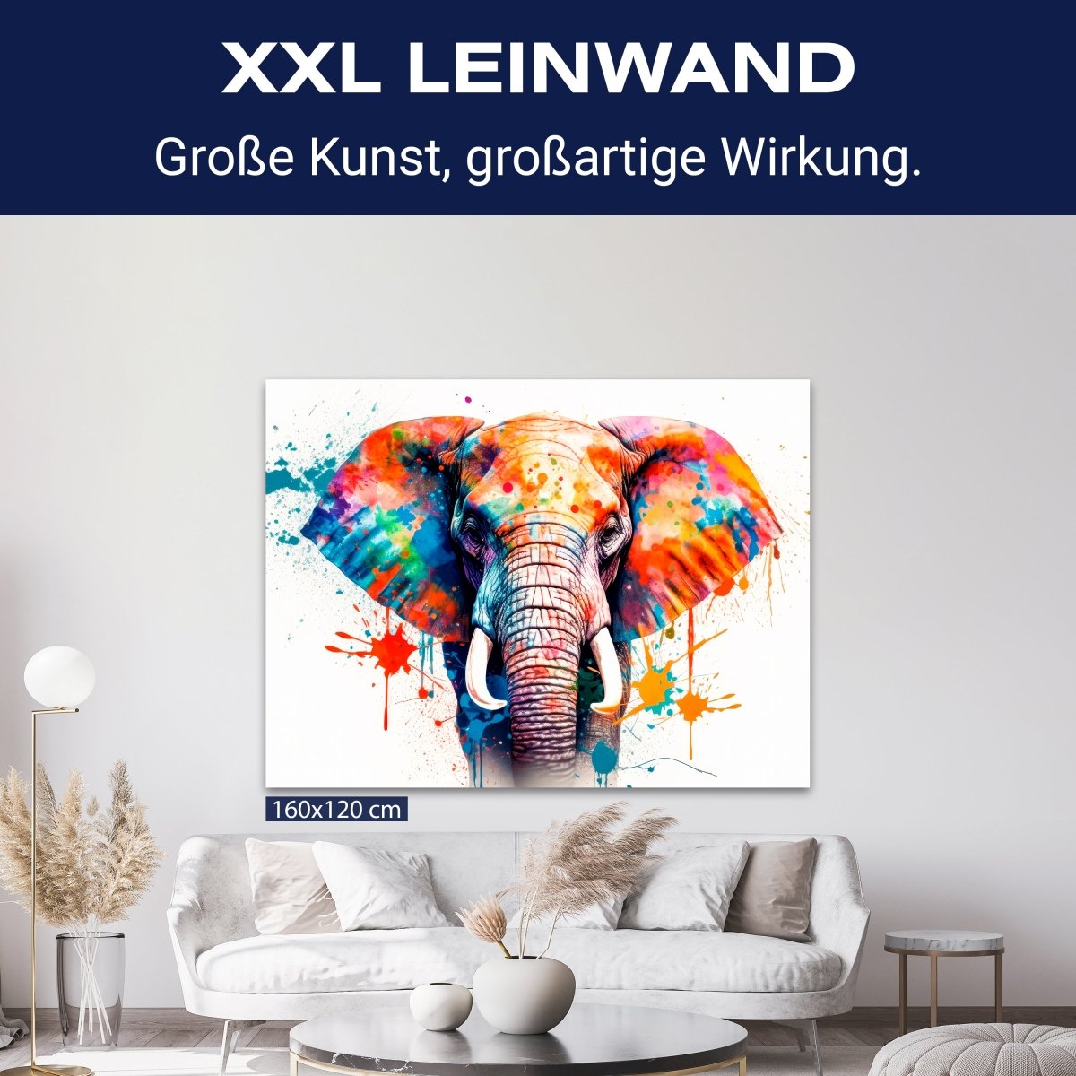 Leinwandbild Malerei, Elefant M0739 kaufen - Bild 9