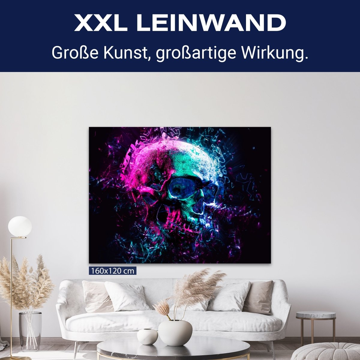 Leinwandbild Digital Art, Totenkopf, Querformat M0759 kaufen - Bild 9