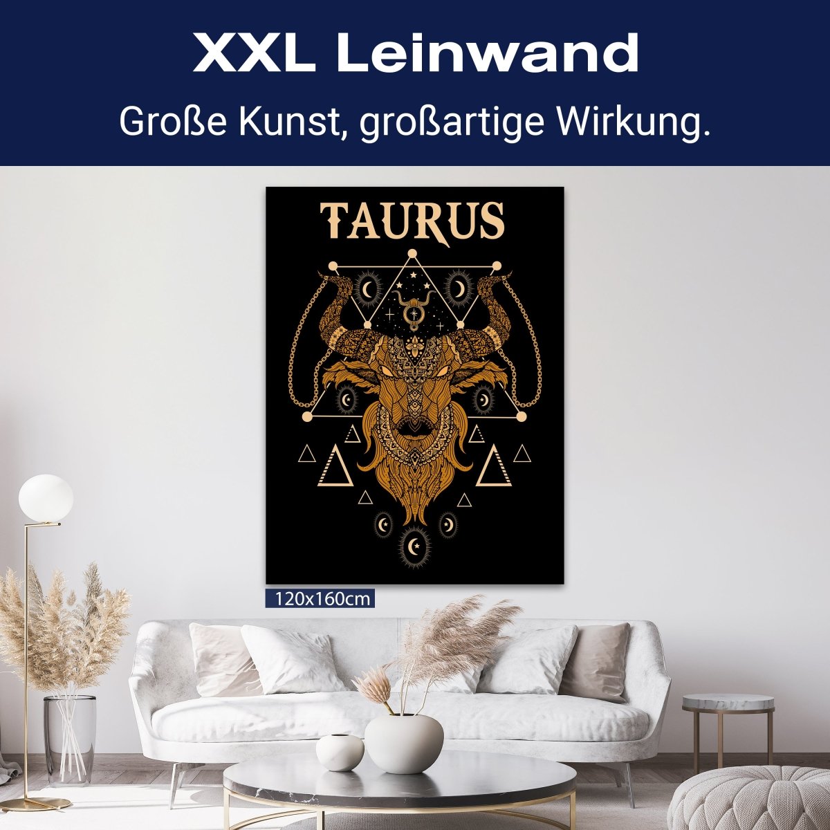 Leinwandbild Astrologie, Sternzeichen Stier, Hochformat M0765 kaufen - Bild 9