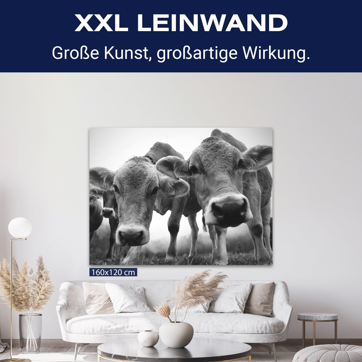 Leinwandbild Kühe, Weide, Querformat M0771 kaufen - Bild 9