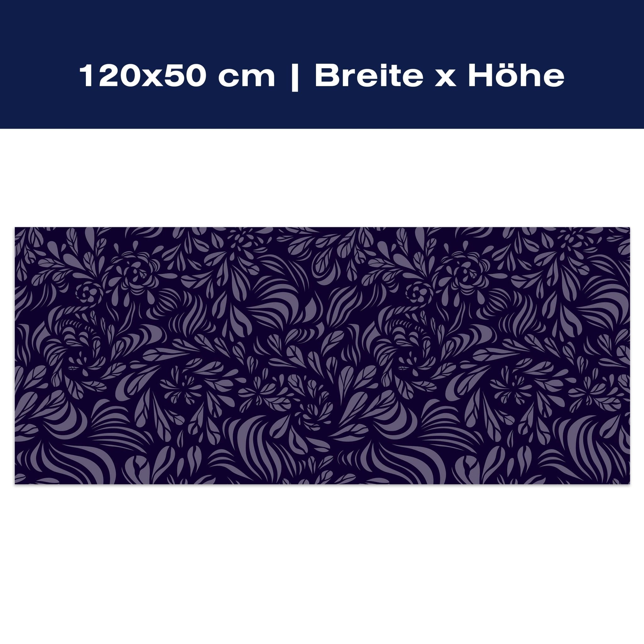 Leinwandbild Abstraktes Fantasie Blumenmuster M0778