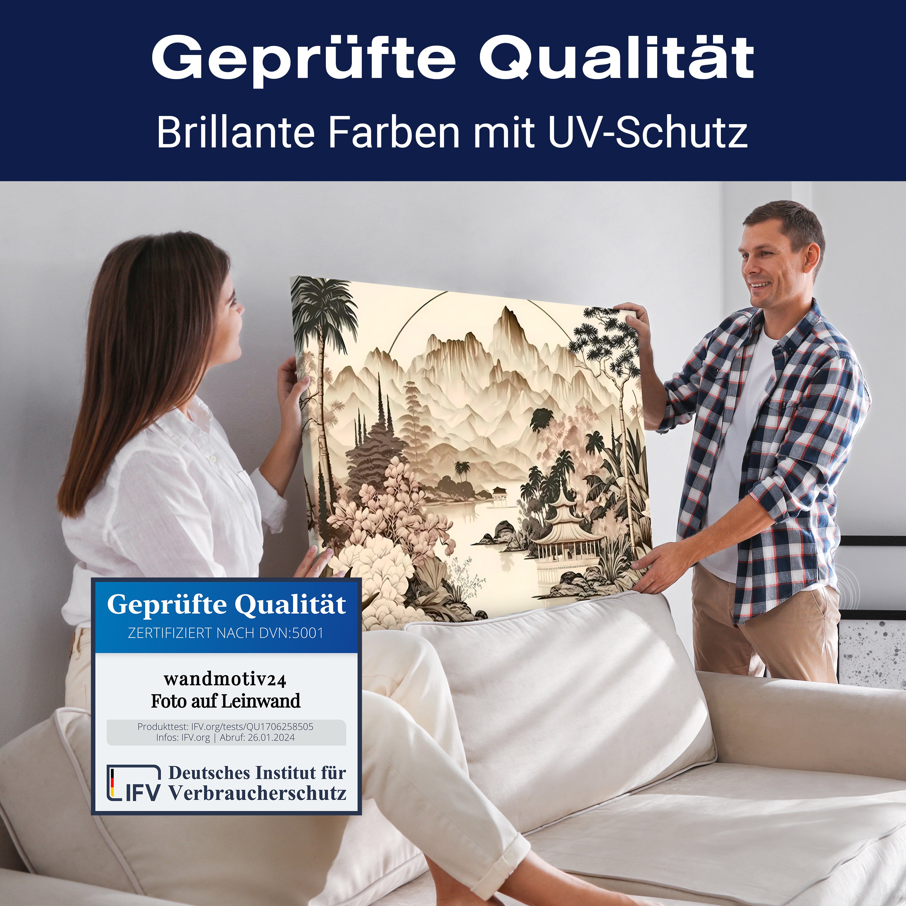 Leinwandbild Chinesische Landschaft, Querformat M0782 kaufen - Bild 4