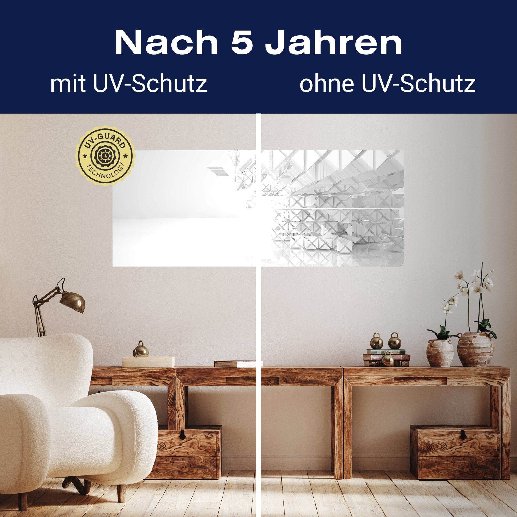 Leinwandbild Weiße Architektur Raumerweiterung M0790 kaufen - Bild 9