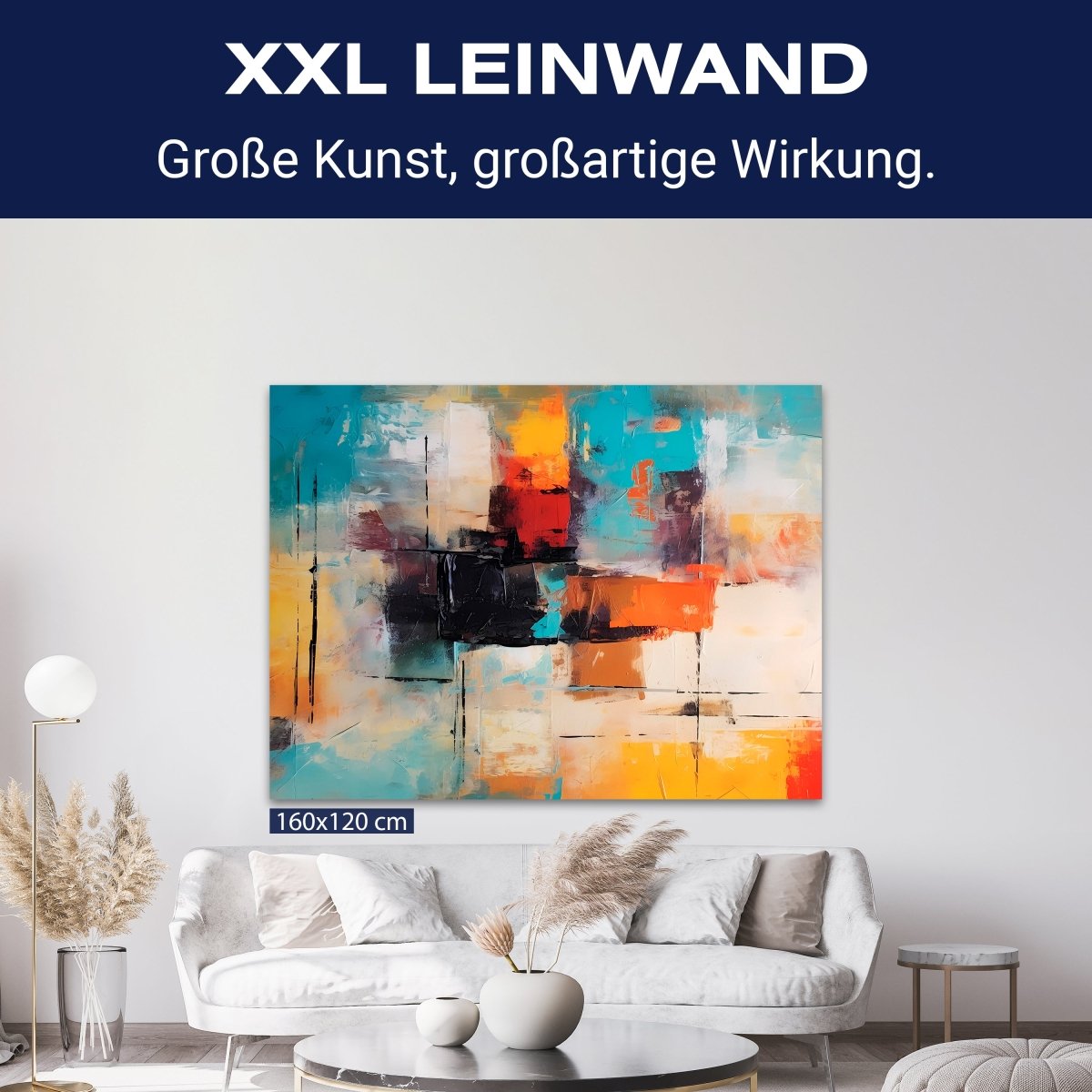 Leinwandbild Malerei, abstrakt, Querformat M0798 kaufen - Bild 9