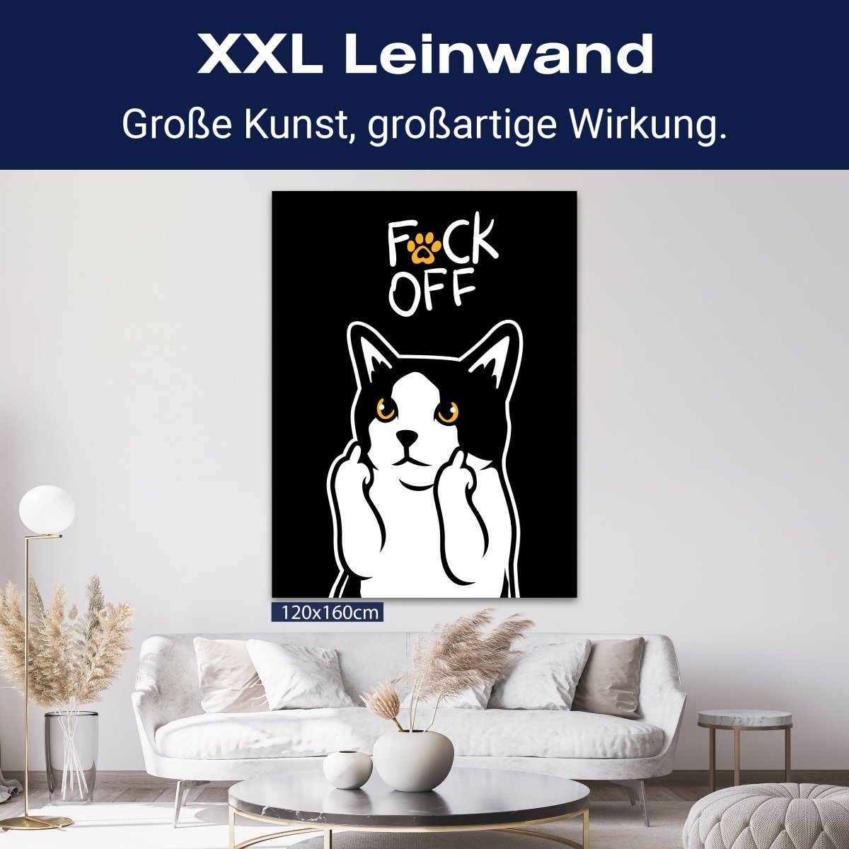 Leinwandbild Katze, Spruch, Hochformat M0807 kaufen - Bild 9