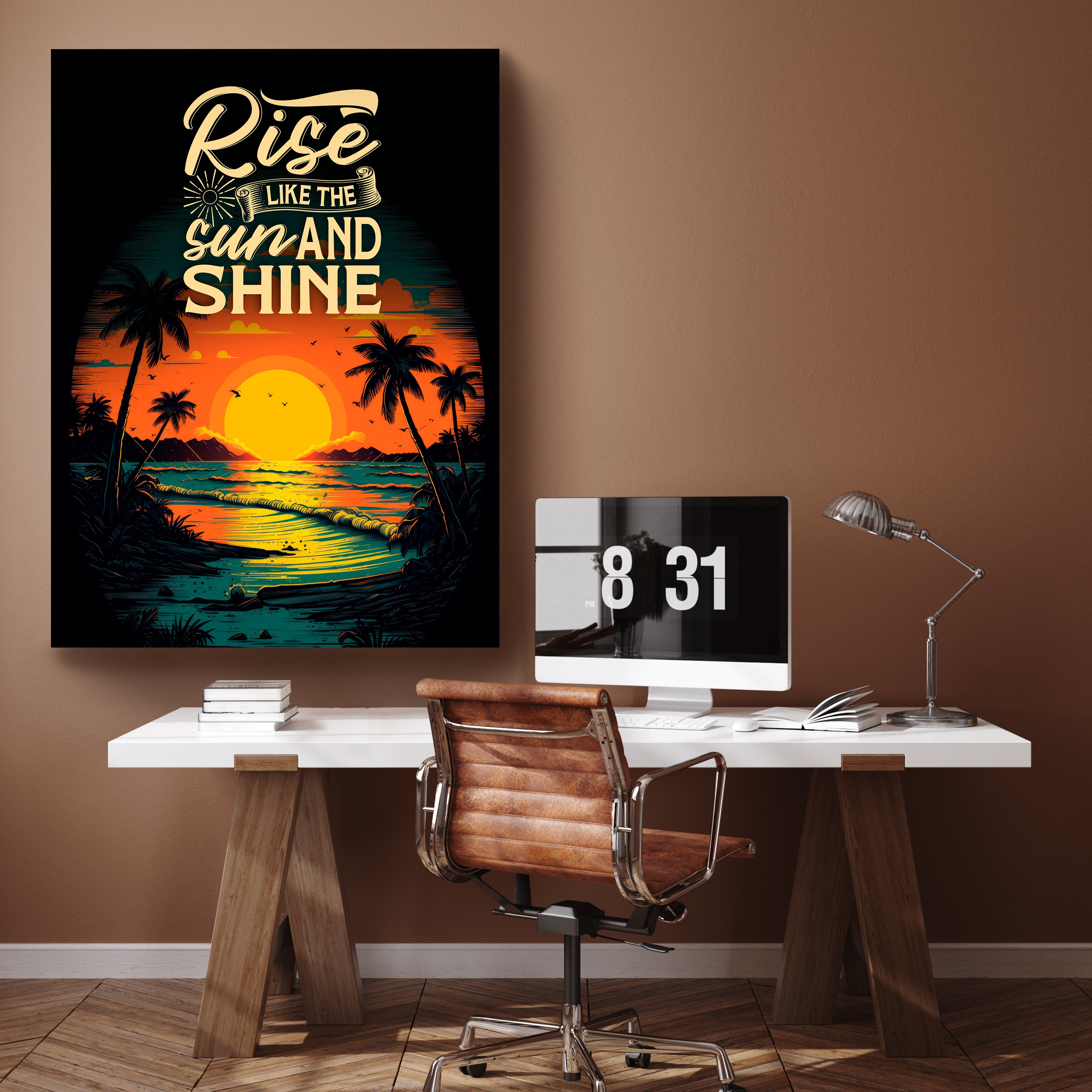 Leinwandbild Strand, Spruch, Hochformat M0808 kaufen - Bild 2