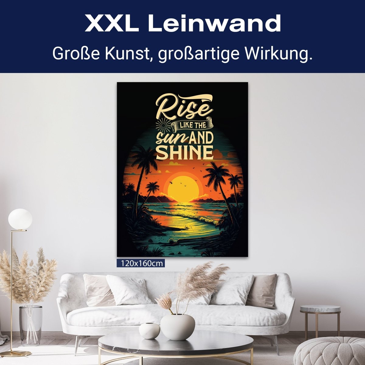 Leinwandbild Strand, Spruch, Hochformat M0808 kaufen - Bild 9