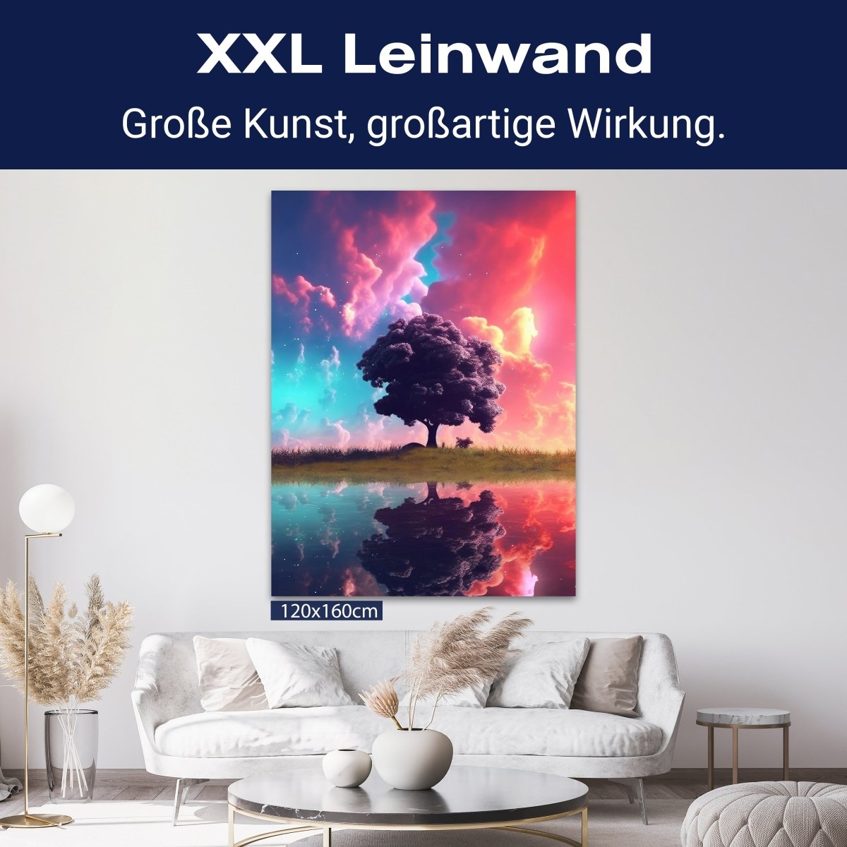 Leinwandbild Baum, Wolken, Hochformat M0816 kaufen - Bild 9